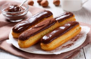 Подвійний шоколад: еклери з какао та шоколадною начинкою