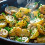 Смажена картопля з часником і зеленню