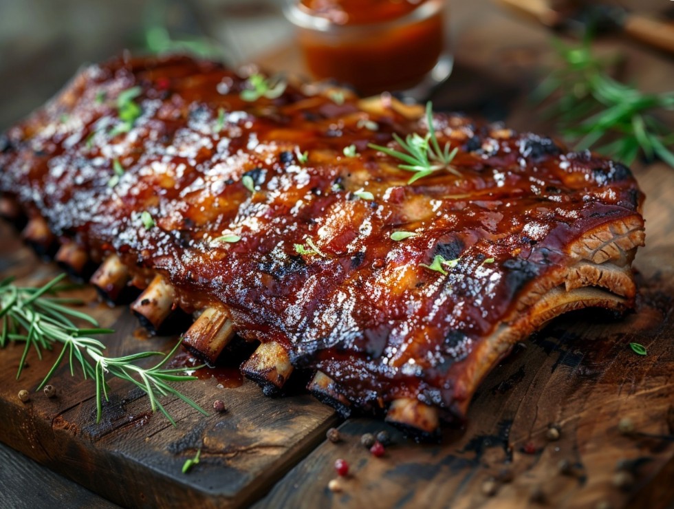 Соковиті реберця BBQ з карамельною скоринкою