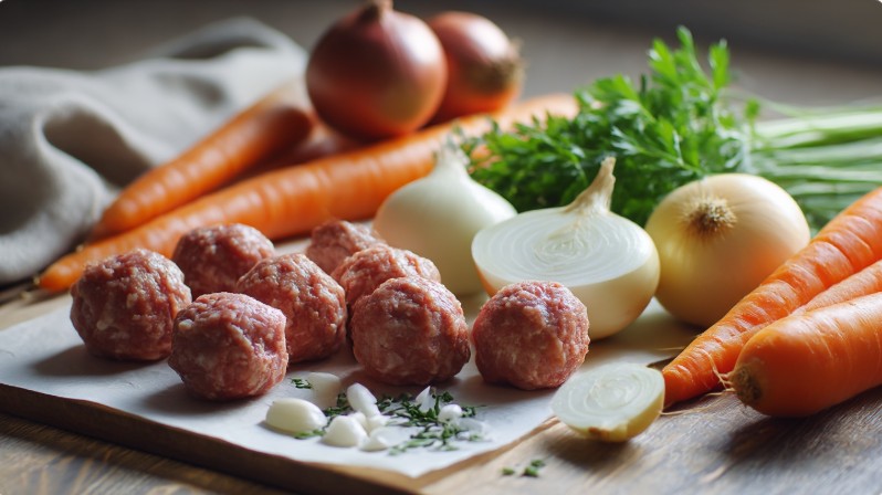 Суп з фрикадельками – підготування