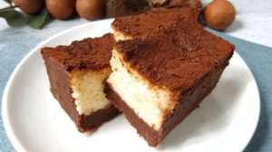 Sernik zapiekany z czekoladą