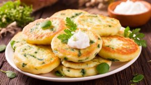 Spinach Syrniki for a Boost of Green Energy