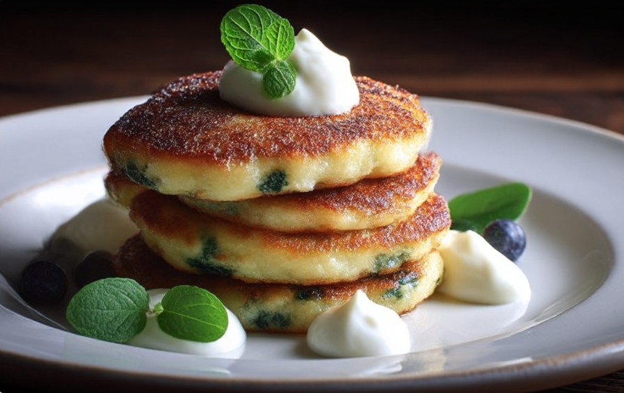 Сирники зі шпинатом