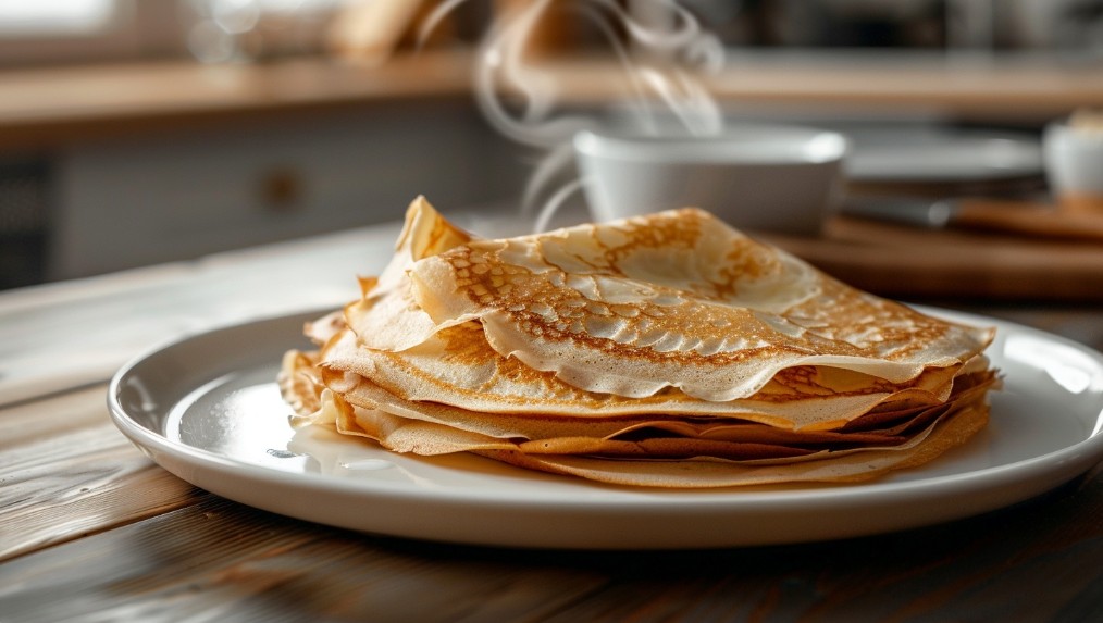 Тонкі млинці на молоці