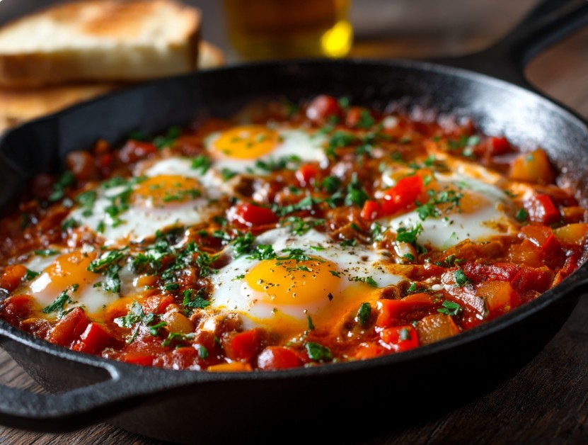 Влітку овочі виділяють багато соку — шакшука виходить густою