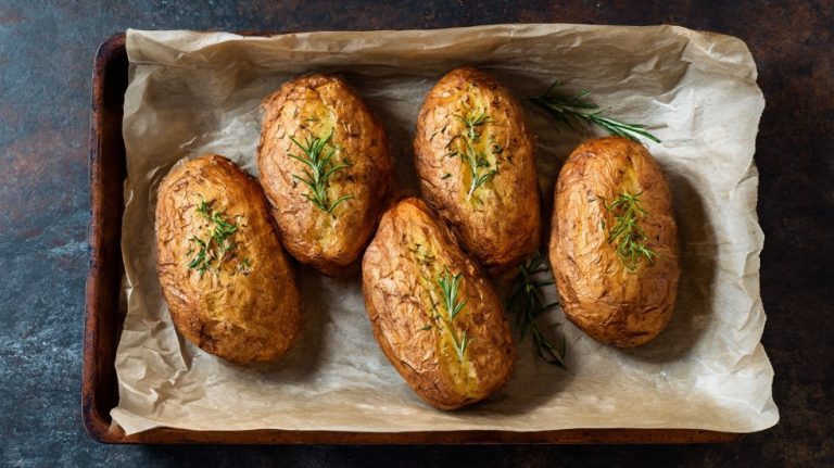 Запечена картопля в мундирі по-домашньому — гарнір