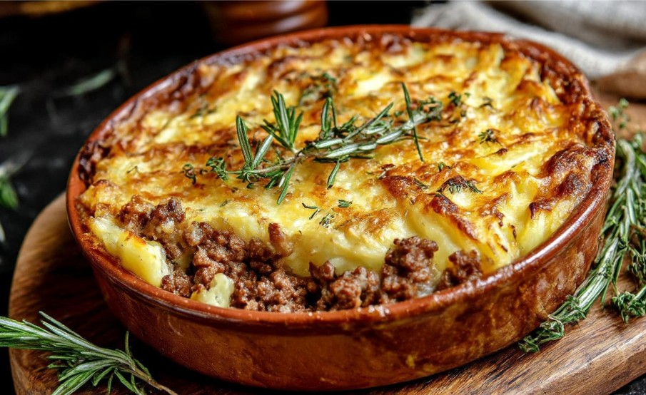запікання картопляної бабки з фаршем