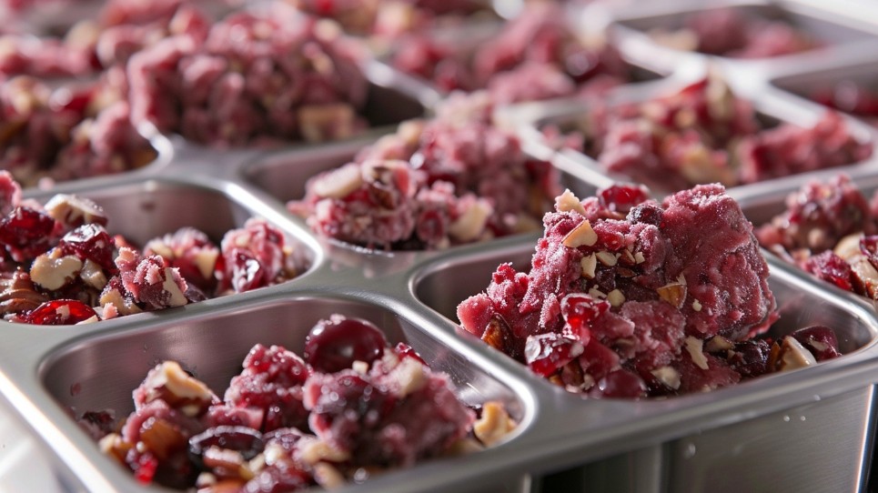 текстура пасти амосова після морозилки крупний план