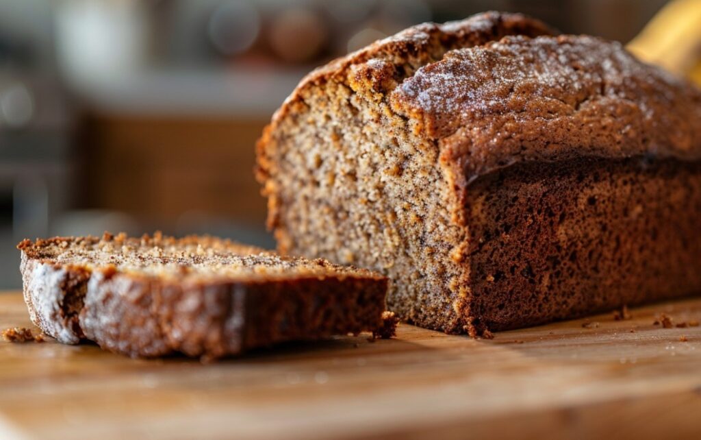 Банановий хліб на кухонному столі