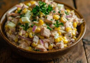 Додайте дрібно посічений кріп або петрушку, перемішайте ще