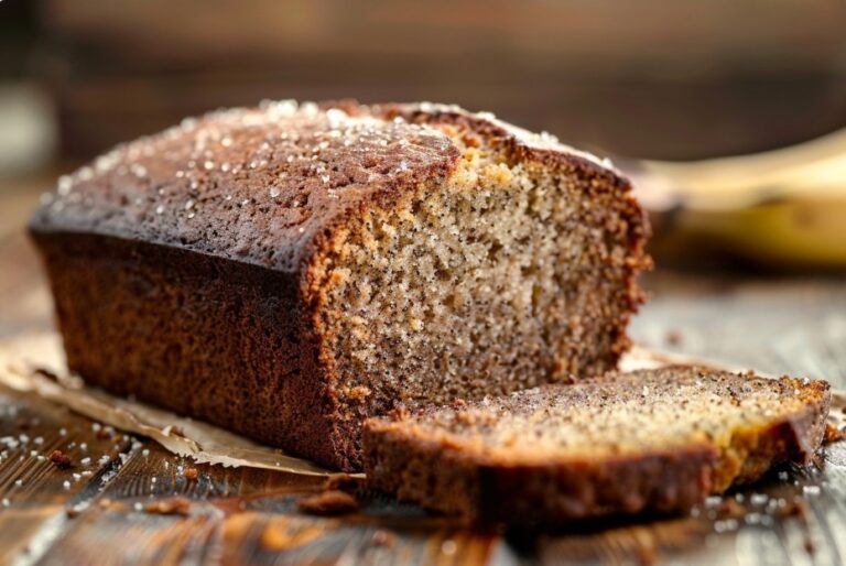 Банановий хліб на сніданок із стиглих бананів без складного замішування — Випічка
