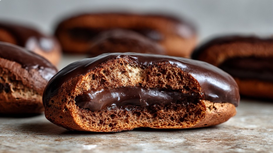 Еклери з шоколадною начинкою