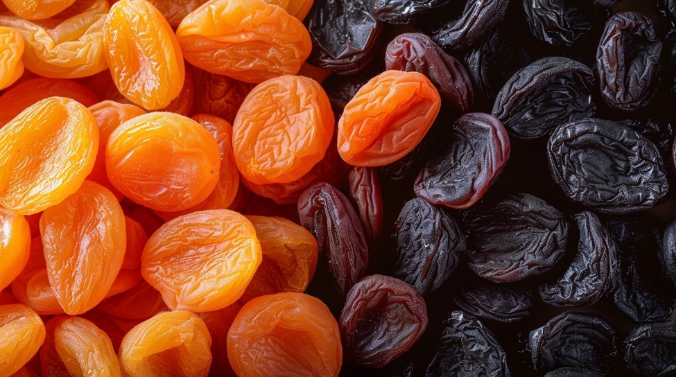Суха курага для пасти Амосова крупним планом