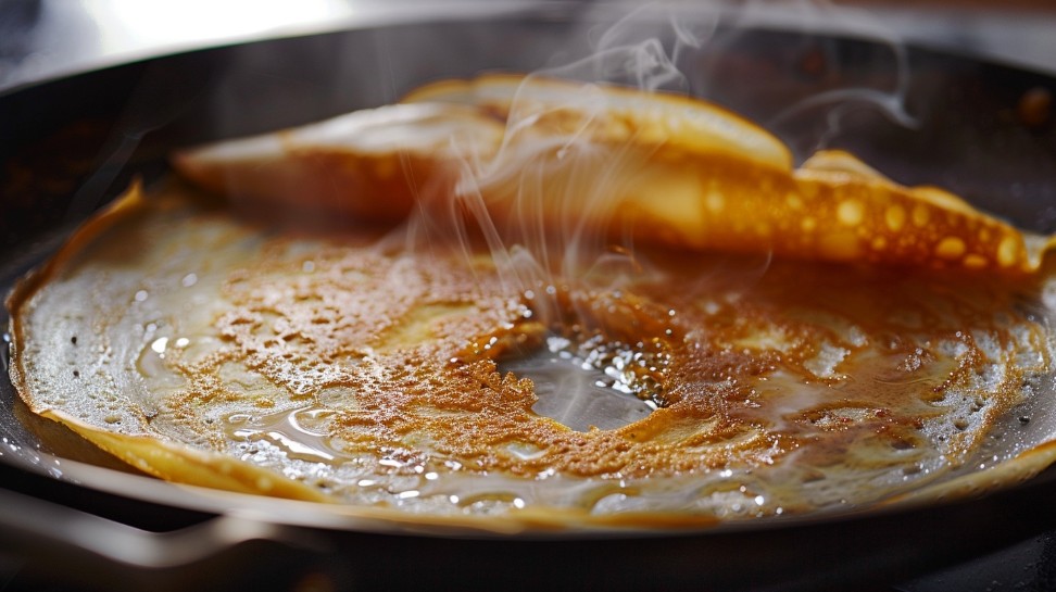 Тонкий млинець рветься через неправильну температуру