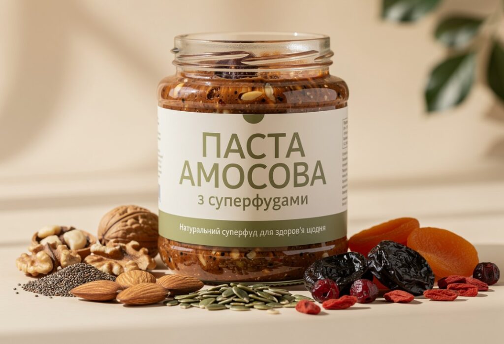 Паста Амосова з суперфудами