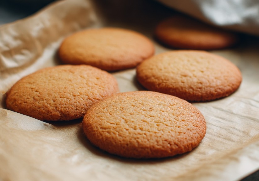 Печиво на пергаменті після духовки