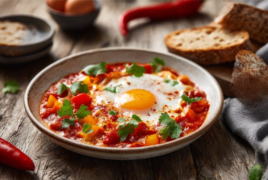 проста шкашука на столі