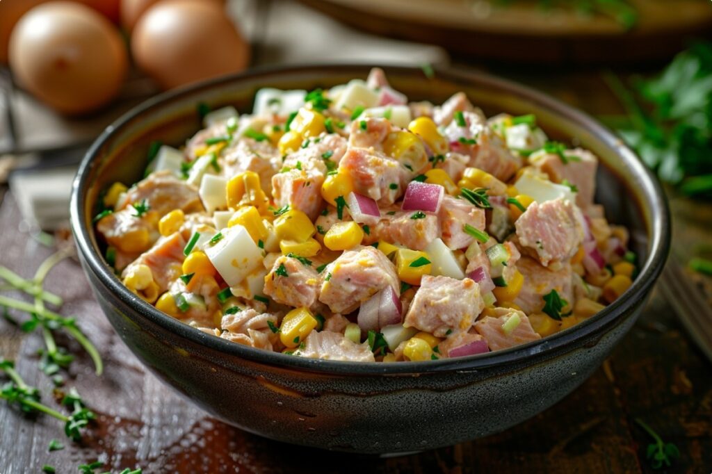 Салат з тунцем і кукурудзою для щоденного меню