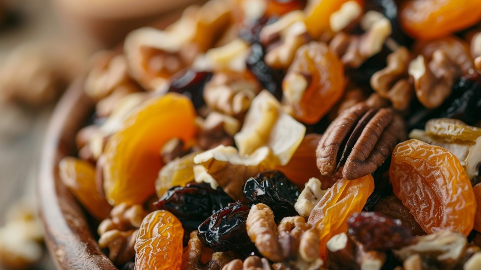 суміш горіхів і сухофруктів курага родзинки чорнослив волоські горіхи