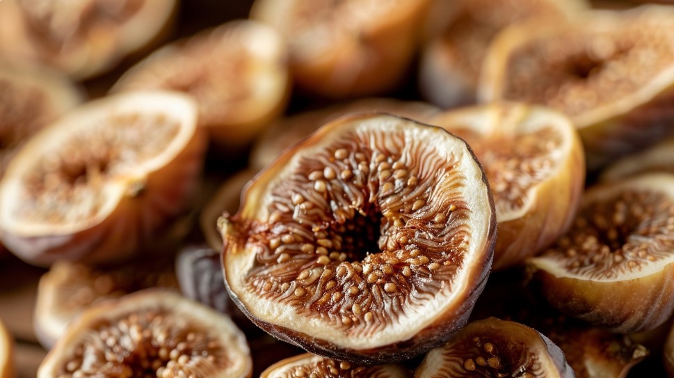 Сушений інжир для пасти Амосова крупним планом