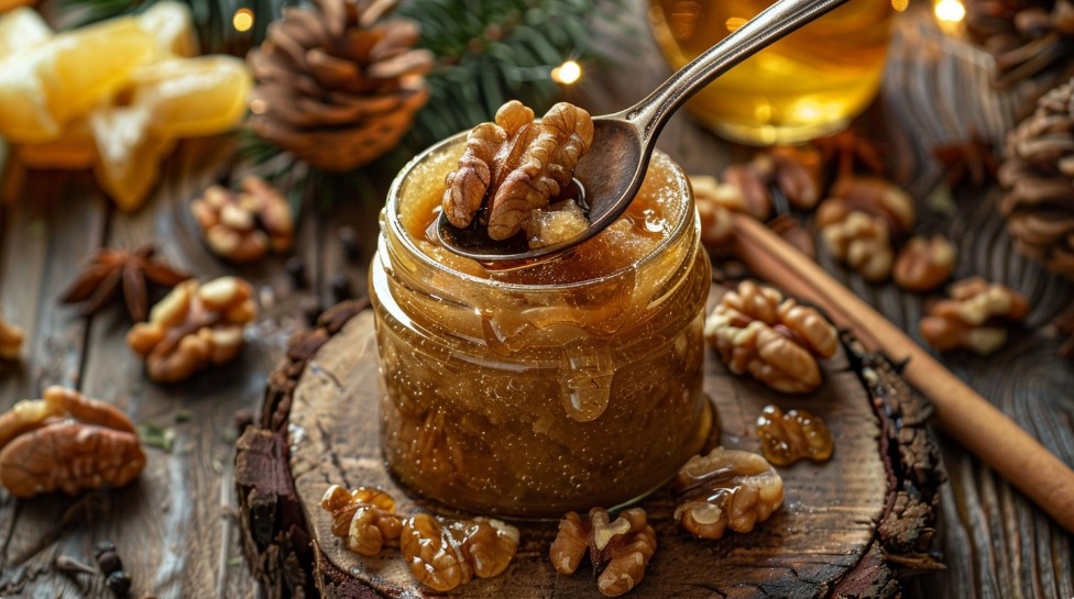 Консистенція свіжої пасти Амосова з медом і сухофруктами