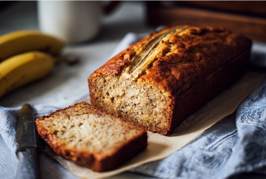 Банановий хліб без цукру для здорового харчування