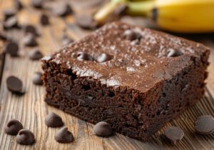 Банановий хліб брауні зі стиглих бананів