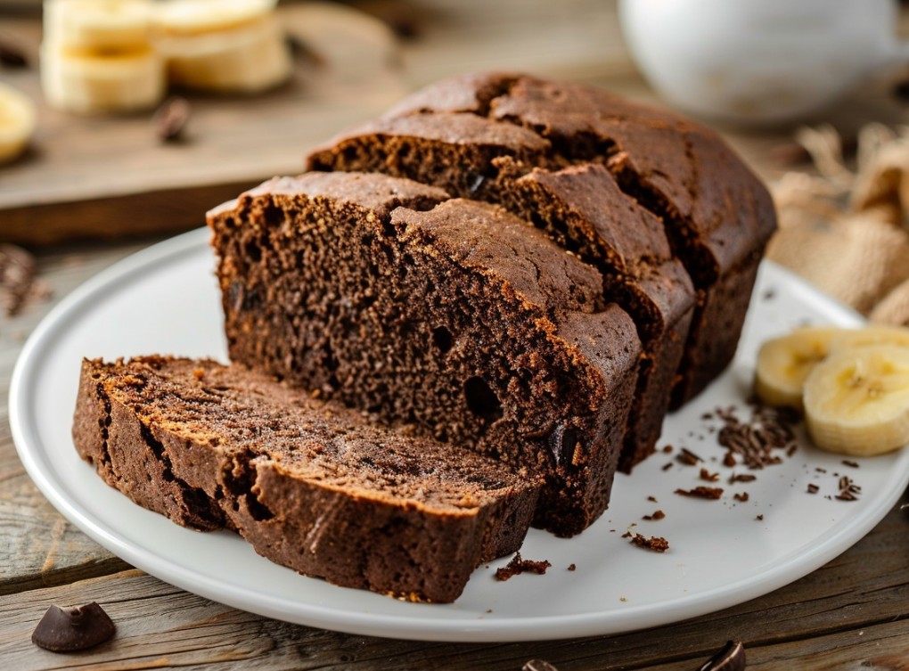 Банановий хліб із какао
