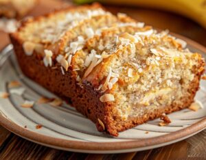 Банановий хліб із кокосовою стружкою