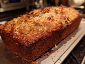 Банановий хліб із кокосовою стружкою