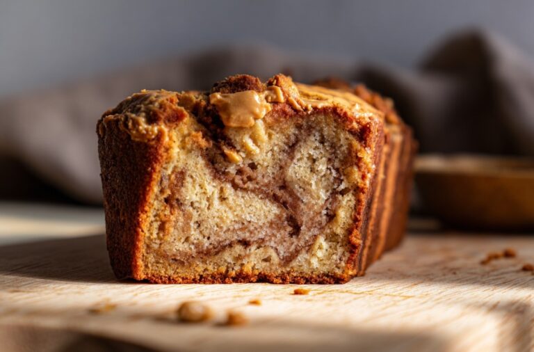 Банановий хліб з арахісовою пастою — Випічка