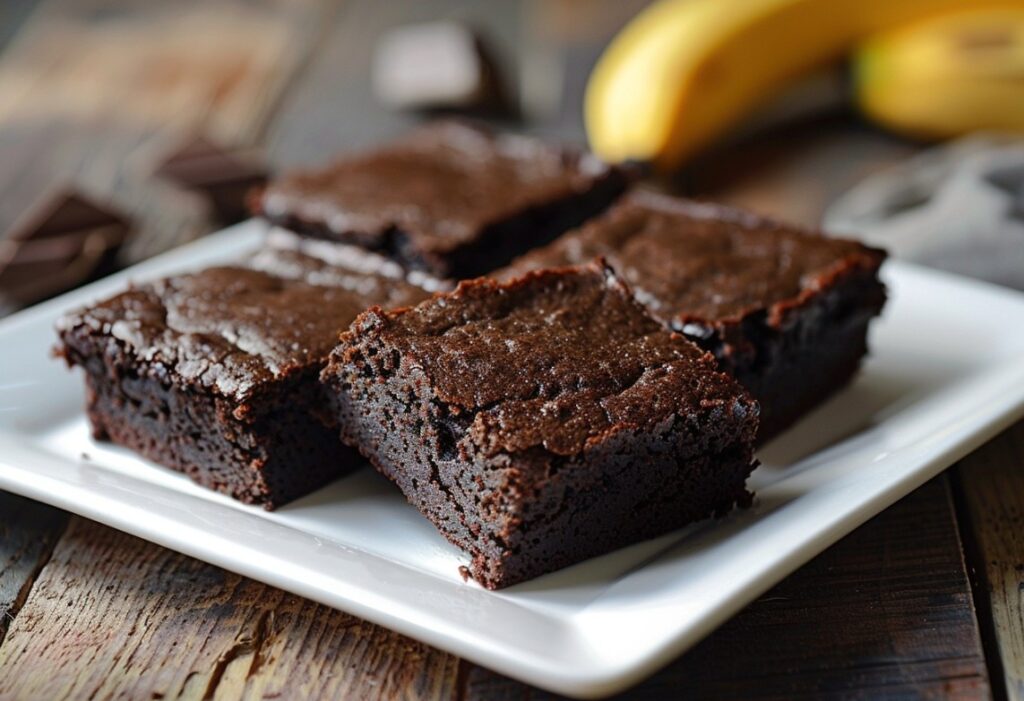 Банановий хліб з щільною текстурою брауні