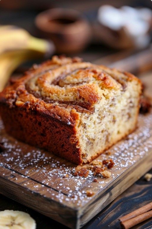 Bananowe ciasto z aromatyczną smugą