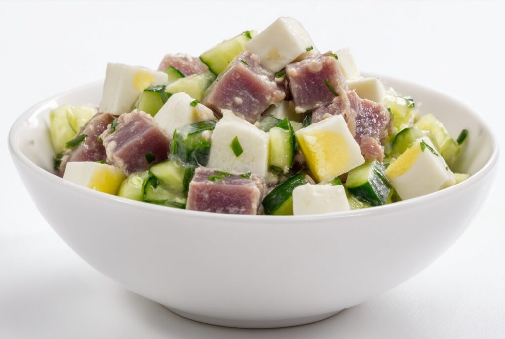 Чи варто додавати сир до салату з тунцем