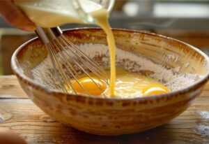 Додайте просіяне борошно порціями