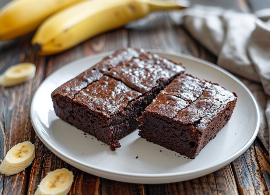 Домашній банановий хліб у стилі брауні