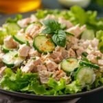 Домашній салат із тунцем і яйцем