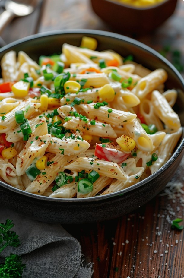 Домашній салат з макаронами і овочами