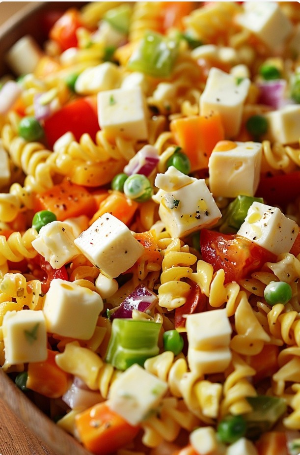 Domowa sałatka z makaronem