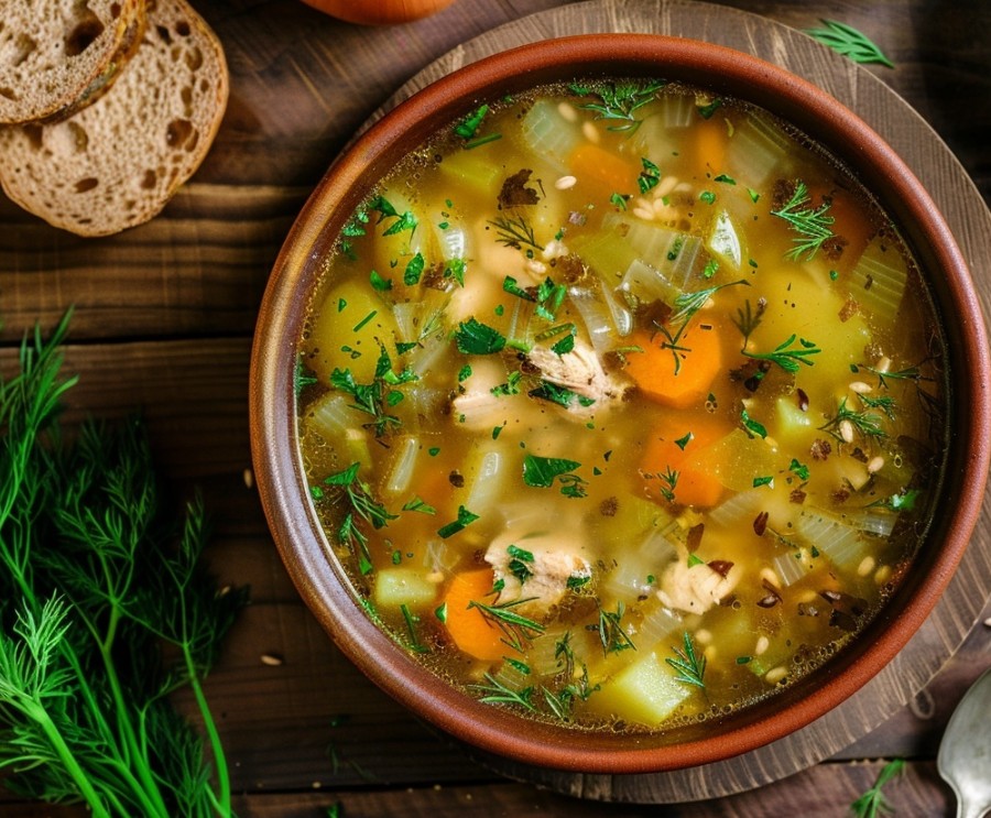 Домашній суп з гречкою