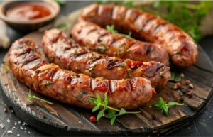 Домашня свиняча ковбаса з часником