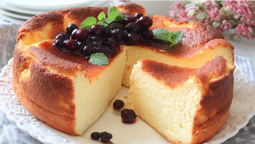 Домашня сирна запіканка з рум’яною скоринкою