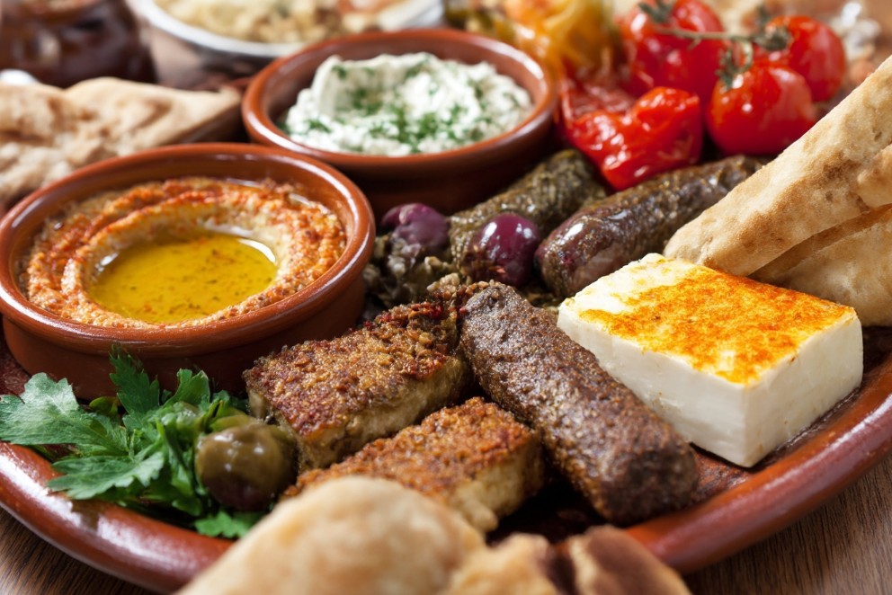 Hausgemachtes Essen aus der mediterranen Küche