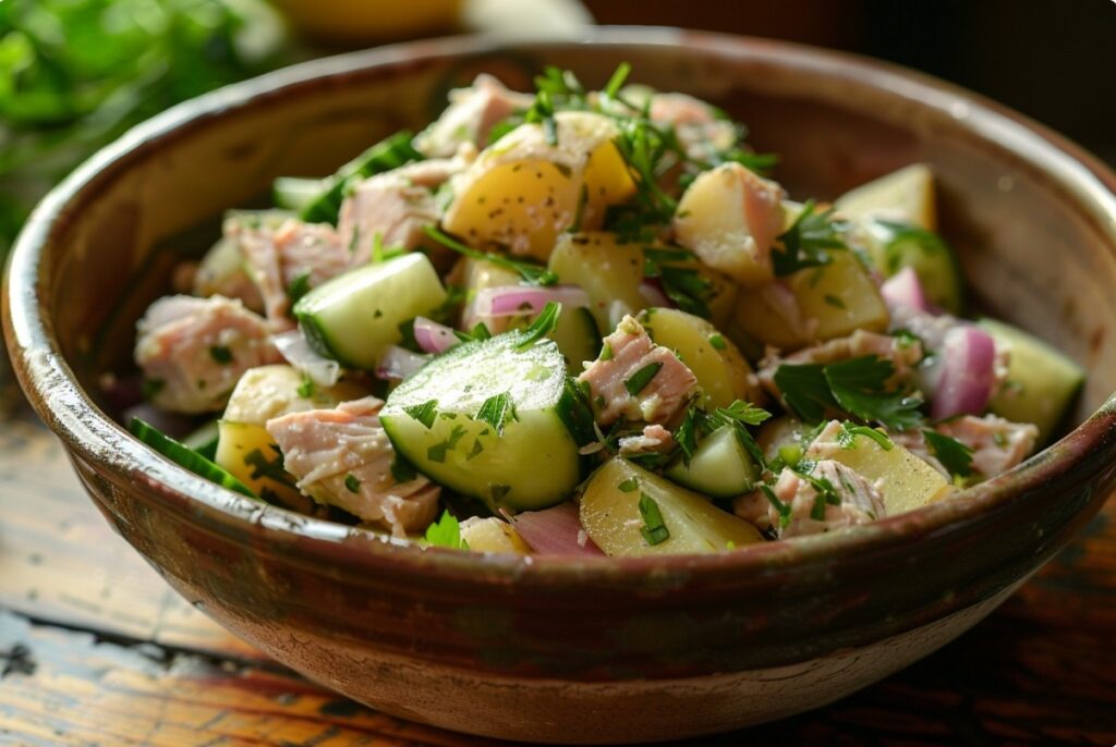 Budget tuna and egg salad