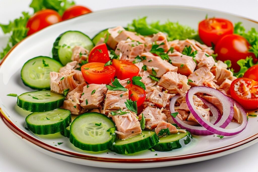 Fitness tuna salad without extra calories