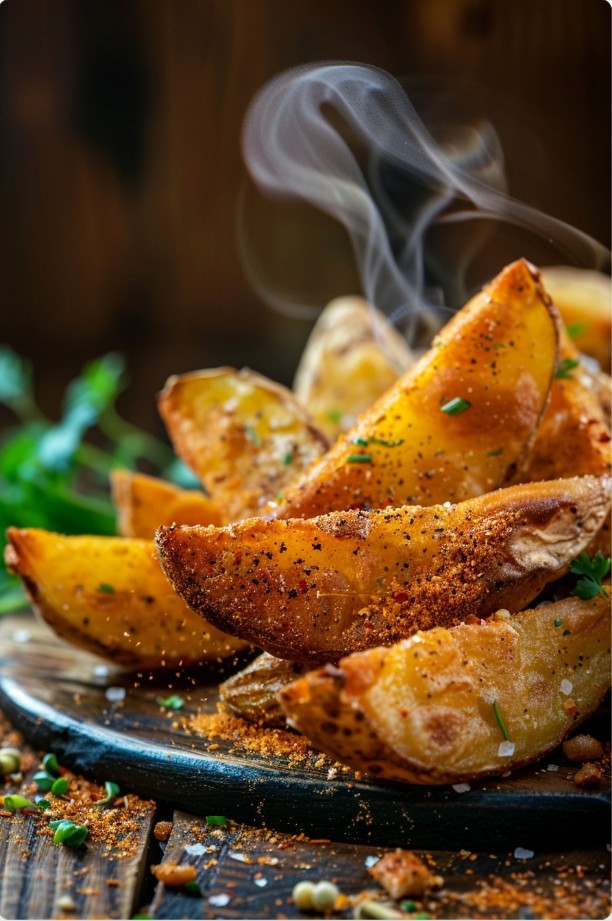 Gorące ziemniaki prosto z piekarnika