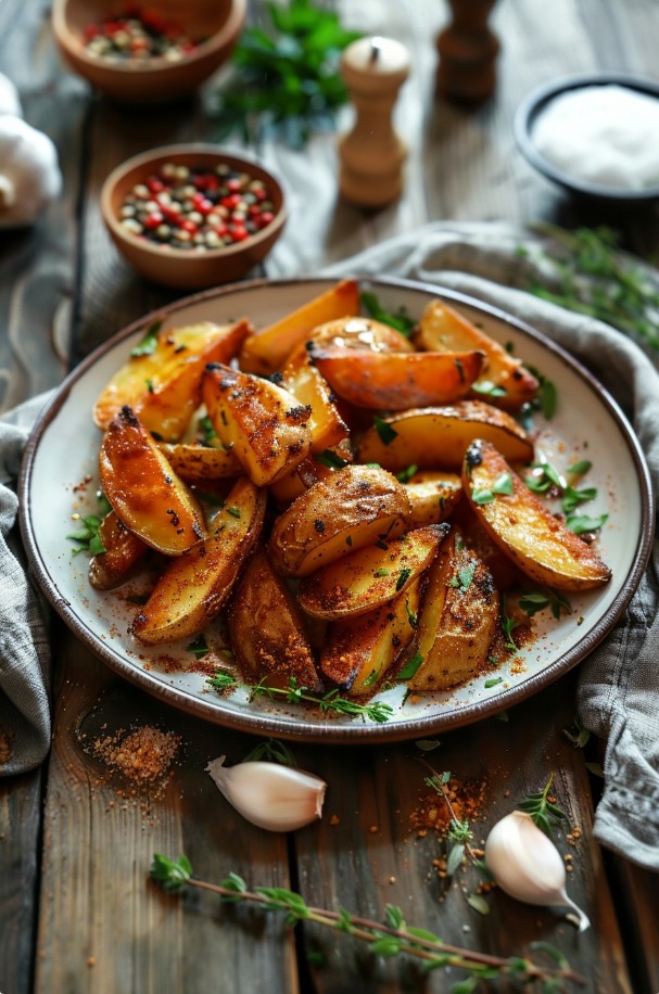 Gotowe ziemniaki po wiejsku