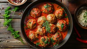 Гречаники на сковороді — вигляд зверху