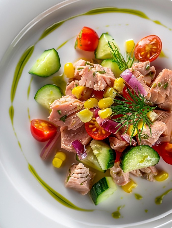 Ідеальні овочеві поєднання з тунцем для легких салатів