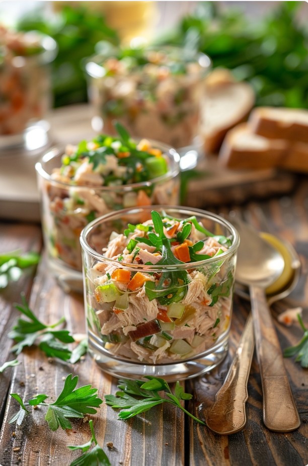 Ідеї подачі салату з тунцем для гостей